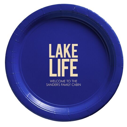 Lake Life Paper Plates